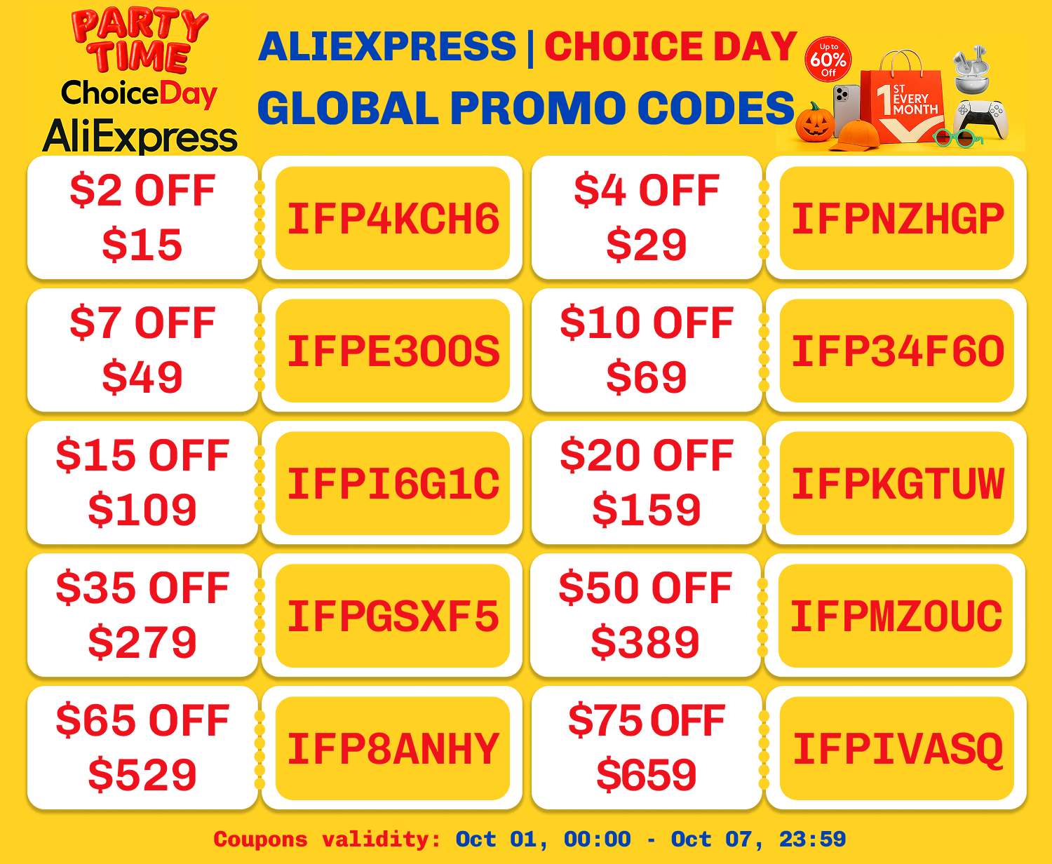 AliExpress October 2025 Choice Day Sale, Official Verified Working Global Promo Coupon Codes, Vouchers and Discount Codes.png